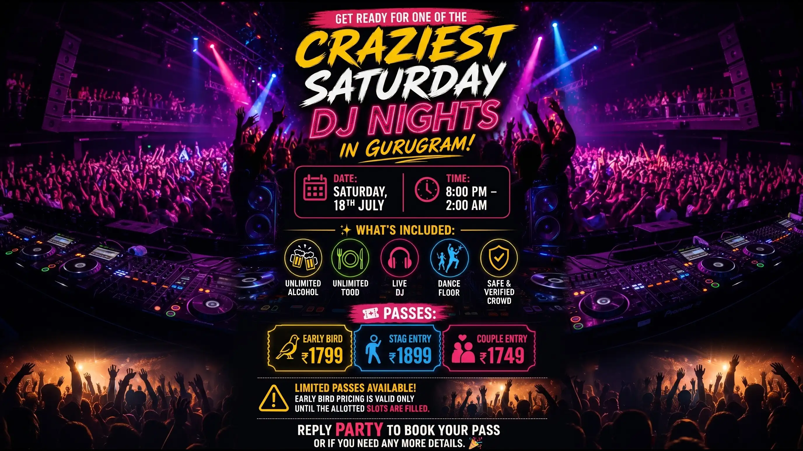 Craziest Saturday DJ Night