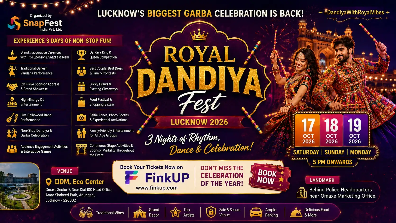 Royal Dandiya Night Lucknow 2026